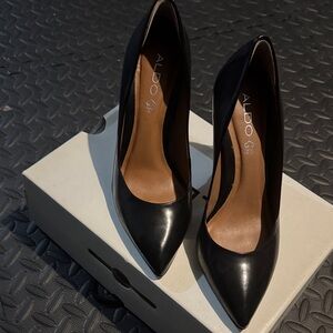 Aldo Black Pointed Toe Stiletto Pumps
